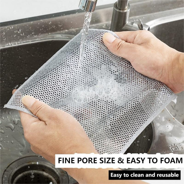 Multipurpose Wire Dishwashing Rags for Wet and Dry 🔥 (PACK OF 10)🔥